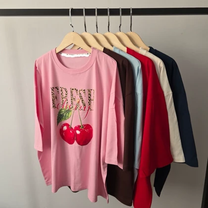تیشرت ماکان باکسی طرح FRESH
