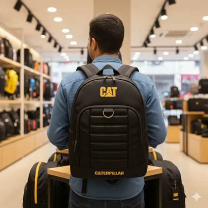 کوله پشتی Cat مشکی مدل payam