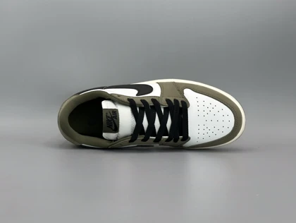 کتانی نایکی جردن1لو اولیو/Nike Air Jordan 1 low