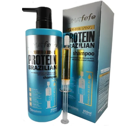 شامپو لوما فوفو حاوی پروتئین به همراه آمپول مکمل تقویتی 850میل
