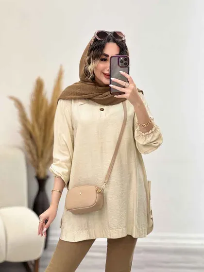 شومیز جلو بسته بغل سه دکمه