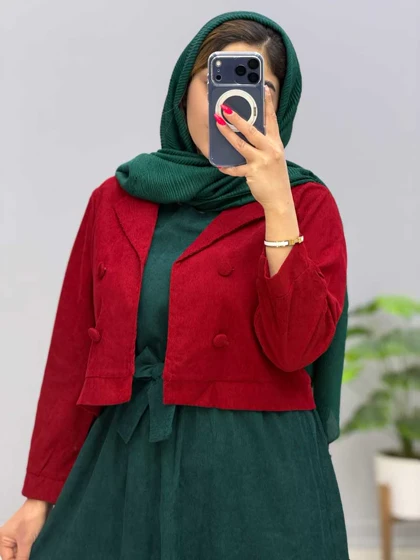کت و سارافون بلند مخمل تاتیانا کد 9680147