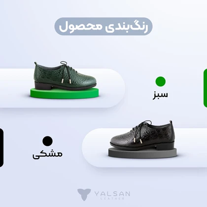 کفش روزمره زنانه چرم یلسان مدل ایپک کد 668-GAN