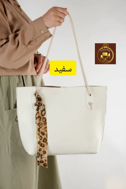 کیف بزرگ دوشی زنانه اسکارفی