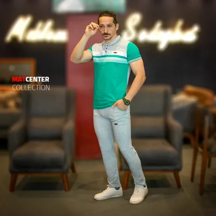 ست تیشرت شلوار مردانه شوک سبز 3XL
