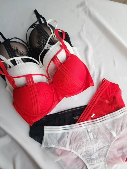 ست شورت و سوتین جکدار فنردار اروپایی کد: 5320