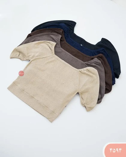 تیشرت آستین پفی 4594