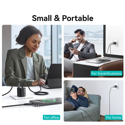 شارژر دیواری 30 وات یوسامز USAMS مدل CC264 تایپ سی با کابل