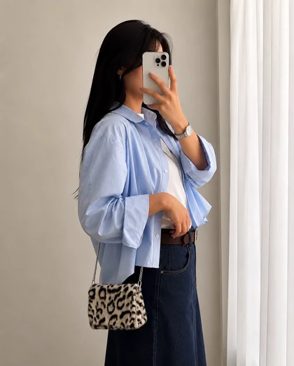 شومیز آبی زارا