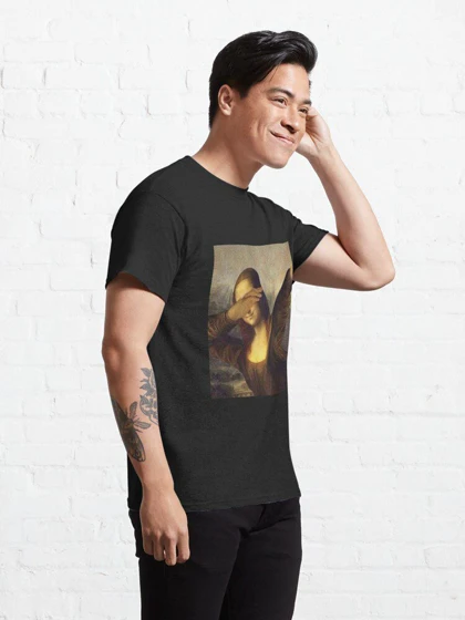 تیشرت با طرح mona lisa DABBING! DAB! کد 24967
