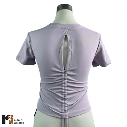 تیشرت ورزشی زنانه کاپ‌دار کد 083