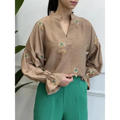 بلوز گلدوزی آیدا