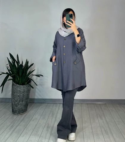 مانتو دکمه دار قاصدک1