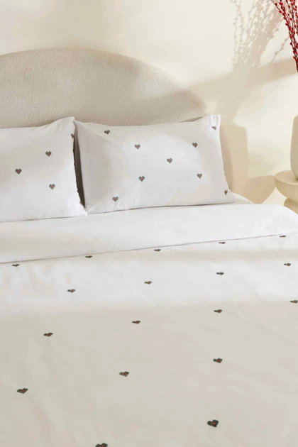 سرویس روتختی دو نفره Karaca Home مدل Amour Mio پنبه - سفید