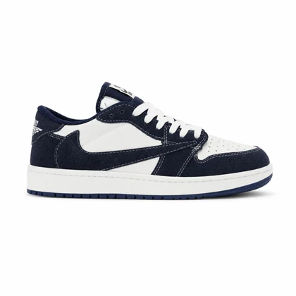 کفش و کتانی مردانه مدل نایک ترویس NIKE TRAVIS رنگ سفید سرمه ای کد 30198