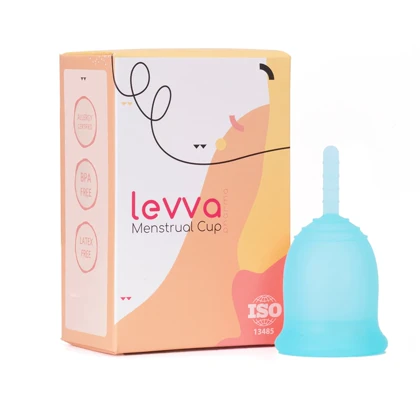 کاپ قاعدگی سایز کوچک رنگ سبز - آبی لیوا فارما (قیمت قدیم)