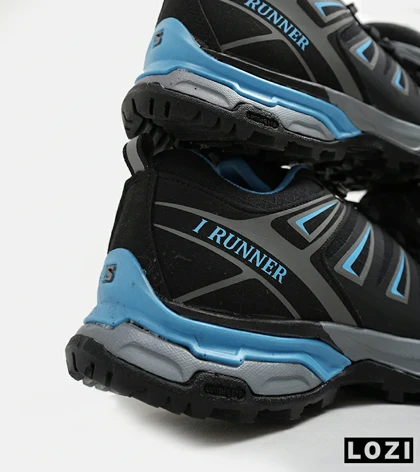 کفش کتانی بزرگ پا مشکی آبی I-Runner