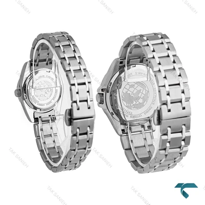 ساعت ست سیتیزن VIP نقره ای صفحه سبز Citizen-7039-S