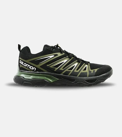 کفش کتانی مشکی سبز Salomon X ULTRA