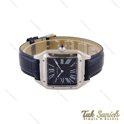 ساعت کارتیر سانتوس دومونت مردانه سرمه ای Cartier-5548-G