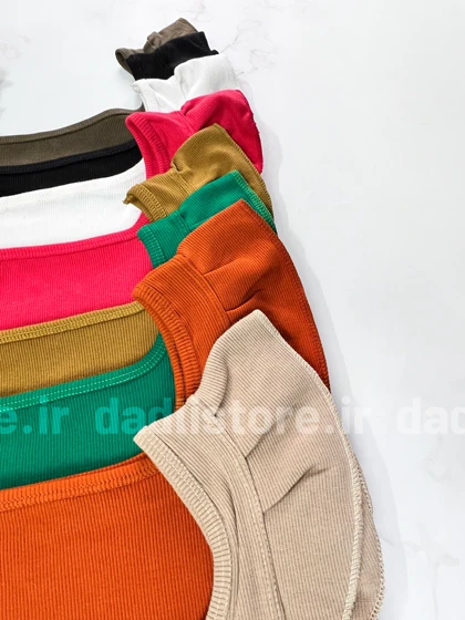 کراپ تاپ کبریتی یقه خشتی آستین چین‌دار