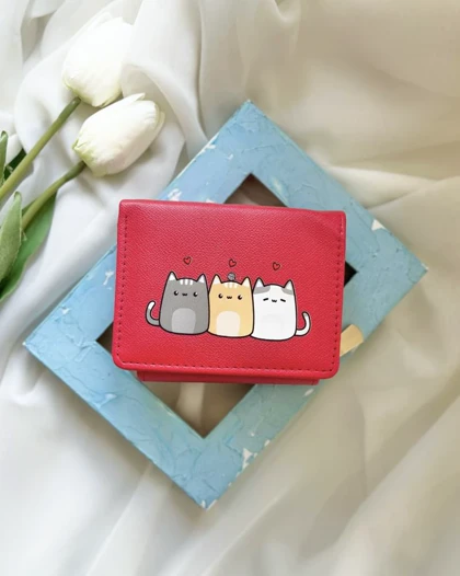 کیف پول رنگی Cats کد 29033