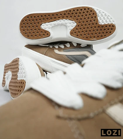 کفش اسنیکرزمردانه قهوه ای خاکستری ونس VANS