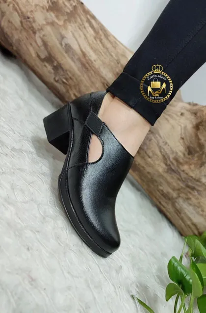 کفش طبی اداری زنانه پاشنه‌دار مدل پیک چشمک