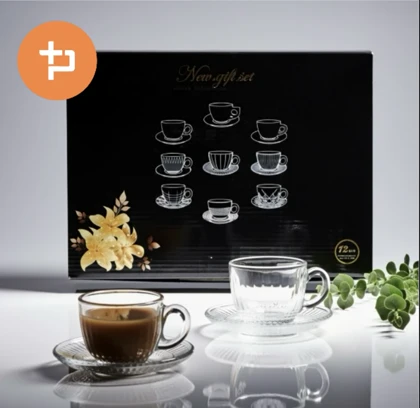 ست فنجان و نعلبکی چای خوری طرحدار