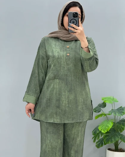 تونیک و شلوار طرح‌دار شانتون
