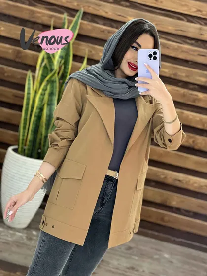 مانتو لینن آستین پیله