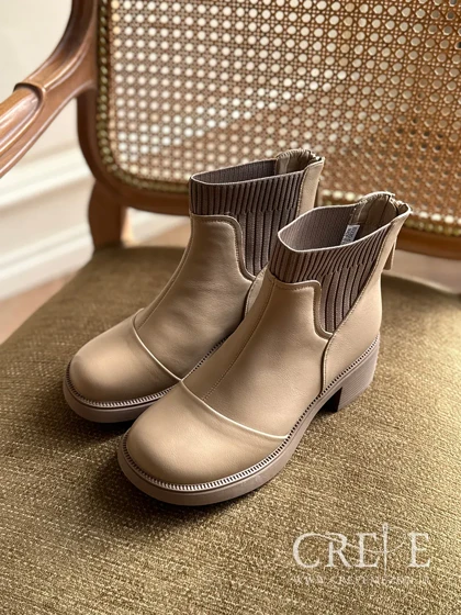 نیم بوت کشبافت پاشنه 5/5 سانت