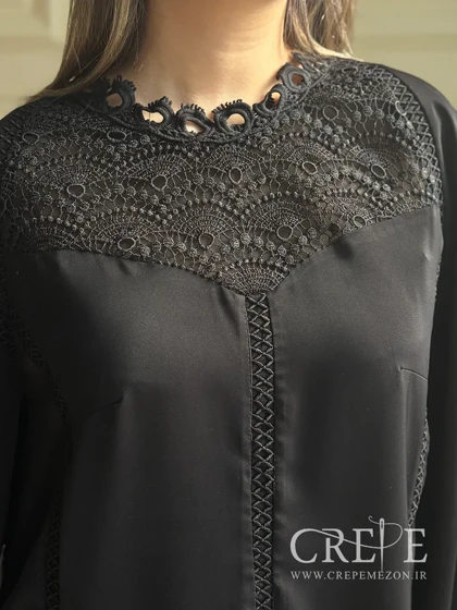 شومیز یقه گیپور