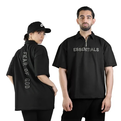 تیشرت یقه دار اسپرت مدل SPL-4A008 مشکی