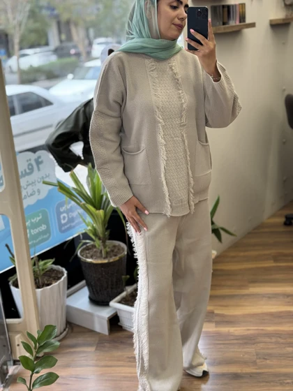 ست بافت طرح دار(میکس)