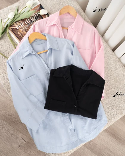 شومیز لینن گندم کد 30249