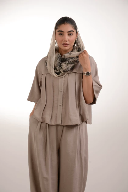 شومیز سیلک پیلی دار