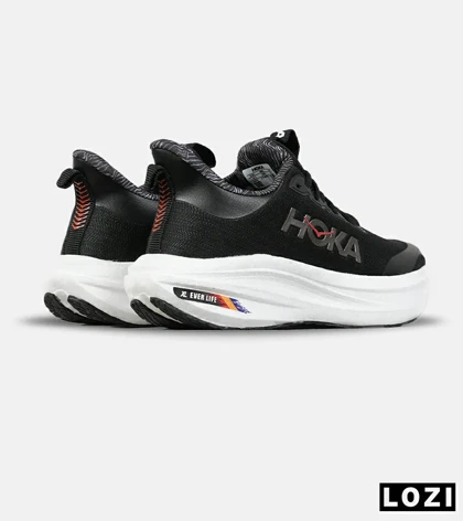 کفش کتانی مردانه و زنانه مشکی HOKA مدل 7555