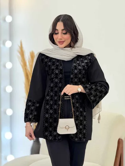 مانتو مازراتی آستین مروارید
