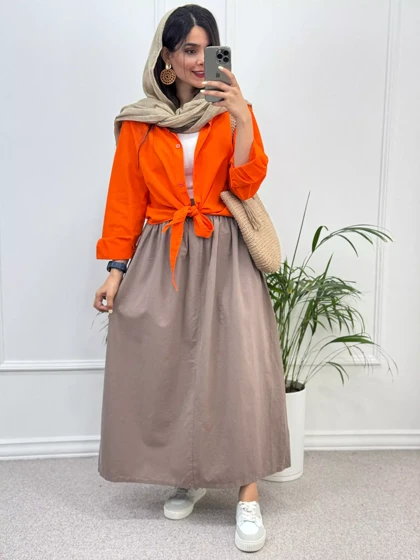 شومیز گره‌ای لینن آینور