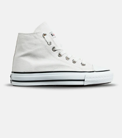 کفش کتانی ساق‌دار مردانه و زنانه سفید کرم All STAR مدل 7093