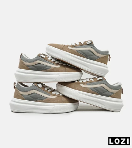 کفش اسنیکرزمردانه قهوه ای خاکستری ونس VANS