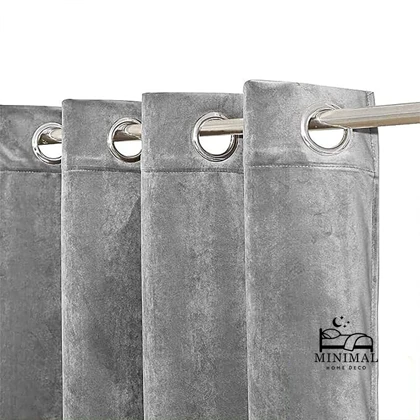 پرده آماده مخمل ویولت