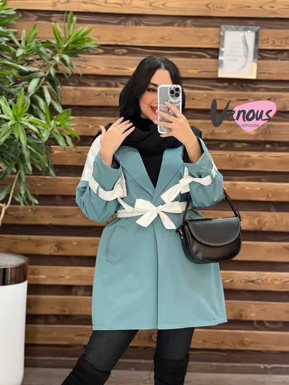 بارانی ترکیبی ژیله سفید