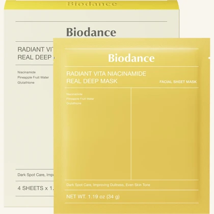 ماسک هیدروژلی روشن کننده صورت بایودنس Biodance مدل Vita Niacinamide