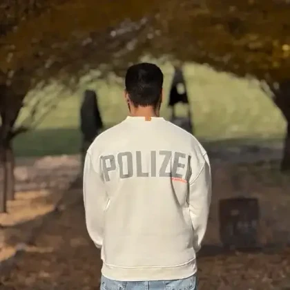 دورس مدل نوشته polizei برند polizei رنگ سفید 140
