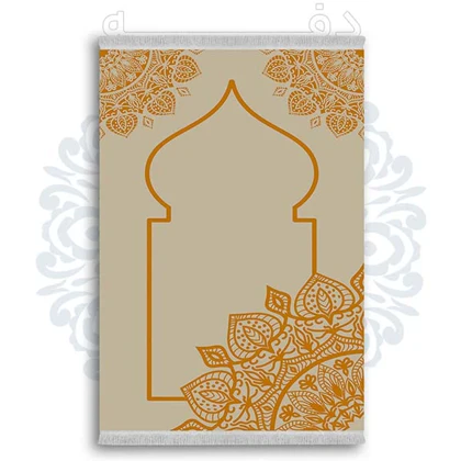 فرشینه از جنس پارچه هازان مخمل ترک طرح سجاده برند دفه کد DSJ 54
