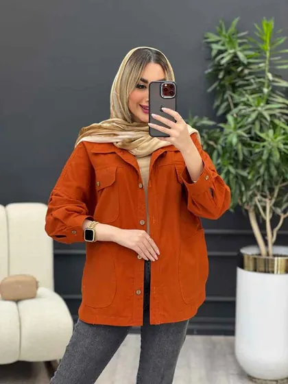 مانتو لینن چهار جیب