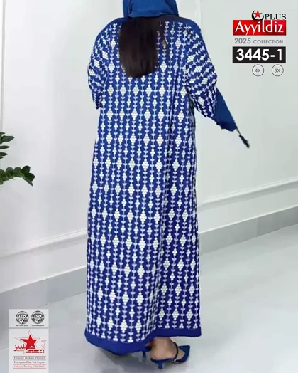 مانتو / پیراهن / کفتان زنانه سایز بزرگ کد 3445