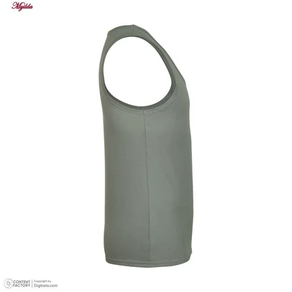 زیرپوش رکابی مردانه رنگ طوسی برهان تن پوش مدل 1-01 بسته 4 عددی